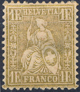 Stamp Switzerland 1862-1881  1fr Mint Lot#89 - Neufs