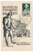 Carte Locale - Journée Du Timbre 1949 - CHOISEUL - METZ - Carte Illustrée Par DEMANGE - Place De Chambre - Brieven En Documenten