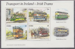 Ireland 1987 Irish Historic Trams  M/s  ** Mnh (34288) - Hojas Y Bloques