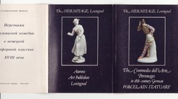 The Commedia Dell'Arte. Personages In 18th-century German Porcelain Statuary, Hermitage Leningrad 16 Postcards In Folder - Porzellan