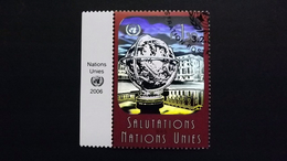 UNO Genf 536 Oo/ESST, Himmelsglobus Und Palais Des Nations, Genf, Mit Hologrammfolie - Oblitérés