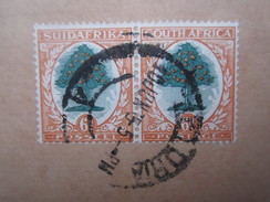 1935 SOUTH AFRICA AIRMAIL 6d PAIR COVER To SCOTLAND - Non Classés