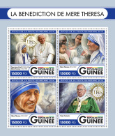 GUINEA REP. 2016 ** Blessing Of Mother Teresa Segnung Mutter Teresa M/S - OFFICIAL ISSUE - A1650 - Madre Teresa