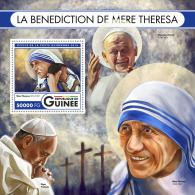 GUINEA REP. 2016 ** Blessing Of Mother Teresa Segnung Mutter Teresa S/S - OFFICIAL ISSUE - A1650 - Madre Teresa