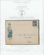 747/24 - Enveloppe Illustrée St Jozefscollege THIELT - TP Képi Deuil THIELT 1934 Vers COMEN - 1931-1934 Képi