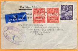 Antigua BWI 1961 Cover Mailed - 1960-1981 Autonomie Interne