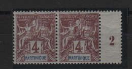 Martinique _ Millésimes 4c Groupe _ 1892 ( N°33 ) - Timbres-taxe