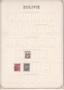 Bolivie - Collection Vendue Page Par Page - Timbres Oblitérés / Neufs * (avec Charnière) -Qualité B/TB - Bolivia