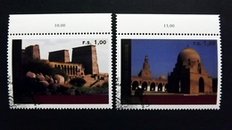 UNO-Genf 518/9 Oo/ESST, UNESCO-Welterbe: Ägypten: Denkmäler Von Abu Simbel Bis Philae, Das Islamische Kairo - Gebruikt