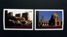 UNO-Genf 518/9 **/mnh, UNESCO-Welterbe: Ägypten: Denkmäler Von Abu Simbel Bis Philae, Das Islamische Kairo - Ongebruikt