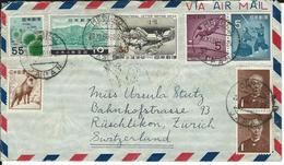 Meguro 29.11.60 Nach Rüschlikon CH - Storia Postale