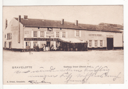 GRAVELOTTE (Moselle) Gasthaus Driant Hôtel Cheval D'Or COMMERCE 2 SCANS - Autres & Non Classés