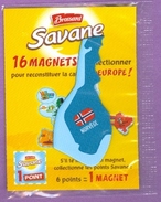 Magnet Brossard Savane : Norvège (série 16 Magnets à Collectionner Pour Reconstituer L'Europe) 2016 - Publicitaires