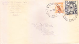 AUSTRALIAN ANTARCTIC TERRITORY - 1958 COVER POSTED FROM MACQUARIE ISLAND POST OFFICE FOR AUSTRALIA - Covers & Documents