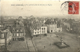 Lesneven Vue Generale Prise Du Clocher De L Eglise - Lesneven