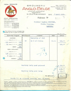 BROUWERIJ ANGLO-BELGE / ZULTE-BIJ-WAREGEM 1950  (BRASSERIE / BIERRE) - Levensmiddelen