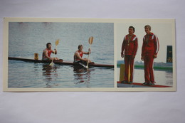 Soviet Athletes - Champions Of The XXII Olympic Games - Parfenovich And Chukhrai  - Rowing  -  1981 - Rare! - Rudersport