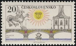 Czechoslovakia / Stamps (1978) 2316: Prague Bridges - Palacky Bridge (Emmaus Monastery) PRAGA; Painter: Jiri Svengsbir - Abbeys & Monasteries