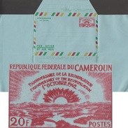Cameroun 1962. Aérogramme à 20 F. Soleil Sur La Mer - Afrika