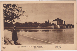 AFRIQUE,AFRICA,MAROC,MAROCCO,MARRUECOS,MARRAKECH,1939,2 Timbres,photo Flandrin,ménara - Marrakesh