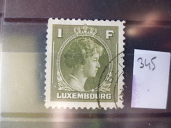 LUXEMBOURG TIMBRE YVERT N° 345 - Usati