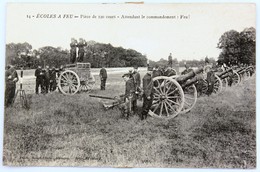 CPA Ecole à Feu Pièce De 120 Court ARTILLERIE Canon Militaria Photo Saint Blais Alençon 1907 - Manoeuvres