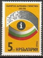 BULGARIA \ BULGARIE - 1981 - 100an. De La Fondation Du Centre Des Statistiques Bulgare - 1v** - Ongebruikt