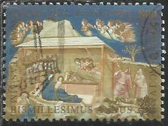 VATICANO VATICAN VATIKAN 2000 NATALE CHRISTMAS NOEL WEIHNACHTEN NAVIDAD NATAL LIRE 800 USATO USED OBLITERE´ - Oblitérés