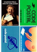Delcampe - 4 Cartes Changement Adresse, Code Postal - Documents De La Poste