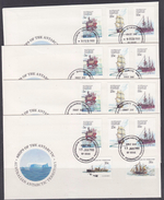 AAT 1979 Definitives / Ships 5v FDC (Casey, Davis, Macquarie, Mawson) (F6066) - FDC