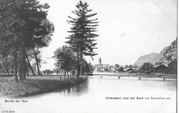 INTERLAKEN → Unterseen Und Die Aare,alter Lichtdruck Ca.1900 - Unterseen