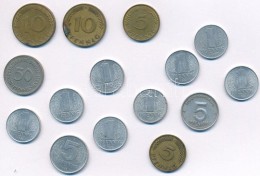 NSZK 1949-1969. 5pf-50pf (5x) + NDK 1949-1968. 1pf-5pf (10x) T:2
FRG 1949-1969. 5 Pfennig - 50 Pfennig (5x) + GDR... - Non Classés