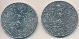 Nagy-Britannia 1977. 25P 'Ezüst Jubileum - II. Erzsébet' (2x) T:2 Great Britain 1977. 25 Pence 'Silver... - Sin Clasificación