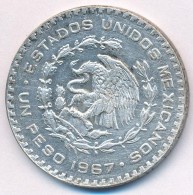 Mexikó 1967. 1P Ag 'Függetlenség' T:2
Mexico 1967. 1 Peso Ag 'Independence' C:XF - Non Classés