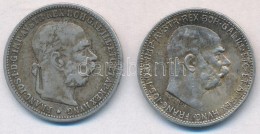 Ausztria 1893-1916. 1K Ag 'Ferenc József' (2x) T:2,2- Ph.
Austria 1893-1916.  1 Corona Ag 'Franz Joseph'... - Zonder Classificatie