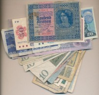 30db-os Vegyes Külföldi Bankjegy Tétel, Közte Ausztria, Csehszlovákia, Románia,... - Non Classés