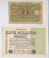 Német Birodalom 1914. 1M + Weimari Köztársaság 1920. 1M (6x) + 1923. 100.000M +... - Zonder Classificatie