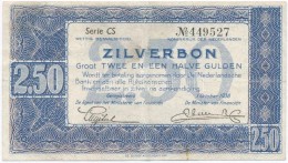 Hollandia 1938. 2 1/2G T:III,III-
Netherlands 1938. 2 1/2 Gulden C:F,VG - Non Classés