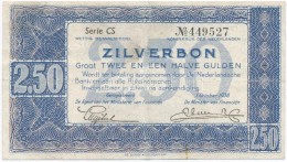 Hollandia 1938. 2 1/2G T:III,III-
Netherlands 1938. 2 1/2 Gulden C:F,VG - Sin Clasificación