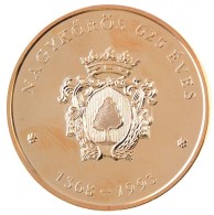 1993. 'NagykÅ‘rös 625 éves' Aranyozott Br Emlékérem Tokban (42mm) T:2(PP) - Non Classés