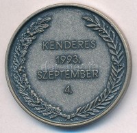 Berán Lajos (1882-1943) 1993. 'Kenderes 1993. Szeptember 4.' Ezüstözött Fém... - Sin Clasificación