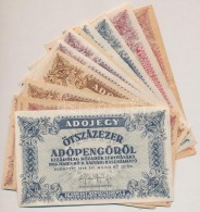 1946. 13db-os Vegyes AdópengÅ‘ Bankjegy Tétel, Közte Fordított Címeres és... - Non Classés