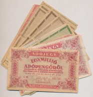 1946. 13db-os Vegyes AdópengÅ‘ Bankjegy Tétel, Közte Fordított Címeres Is... - Non Classés