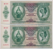 1936. 10P (2x) SorszámkövetÅ‘k T:I-,II - Sin Clasificación