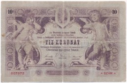 1900. 10K T:III-
Hungary 1900. 10 Korona C:VG 
Adamo K9 - Non Classés