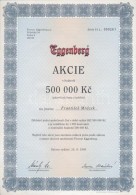 Csehország 1995. 'Eggenberg' Sörgyár Részvénye 500.000K-ról T:II 
Czech... - Sin Clasificación