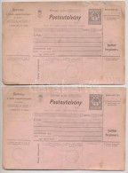 Budapest 1917. 'Postautalvány' Belföldi Forgalomra, Kitöltetlen (2x) + 1939. 'Belföldi... - Sin Clasificación