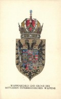 ** T2 Wappenschild Und Krone Des Mittleren Österreichischen Wappens; Offizielle Karte Für Rotes Kreuz Nr.... - Zonder Classificatie