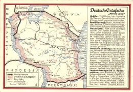 * T2 Deutsch-Ostafrika 'Peters-Land'. Verlag Des Reichskolonialbundes / German East Africa Map '1940 Deutsches... - Non Classés