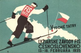T2 1935 Vysoké Tatry, Lyziarske Závody FIS, Ceskoslovensko / Ski Race In The Tatra, Advertisement... - Non Classés